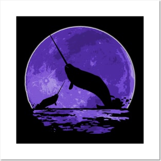 Narwhal Moon Posters and Art